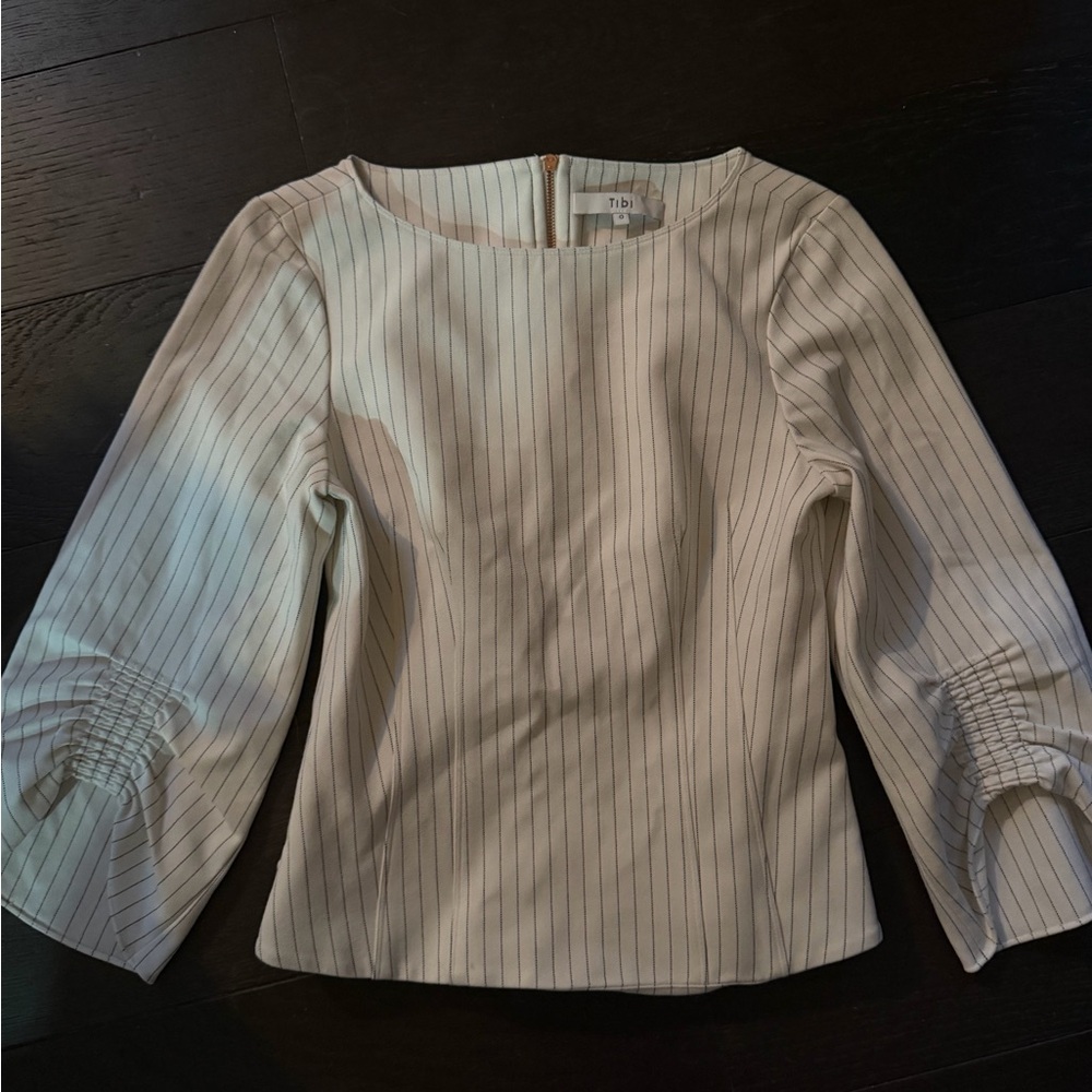 Tibi women’s striped top 0